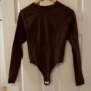 Brown Long Sleeve bodysuit